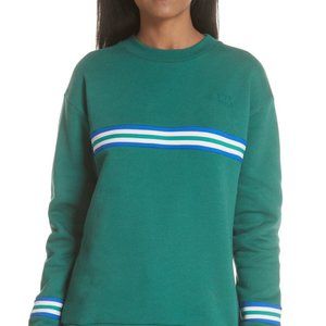 Être Cécile green stripe sweatshirt